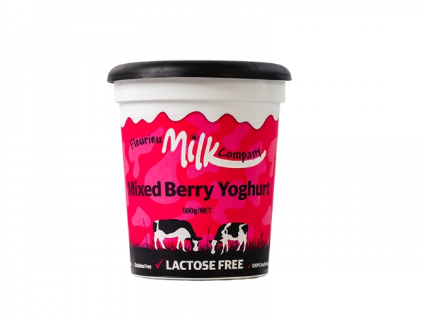 Fleurieu Mixed Berry Yoghurt Lactose Free 500ml