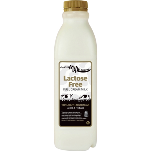 Fleurieu Milk Co Lactose Free Full Cream Milk 1lt