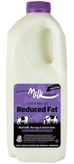 Fleurieu Milk Co Farm Fresh Reduced Fat Milk Unhomogenised 2lt