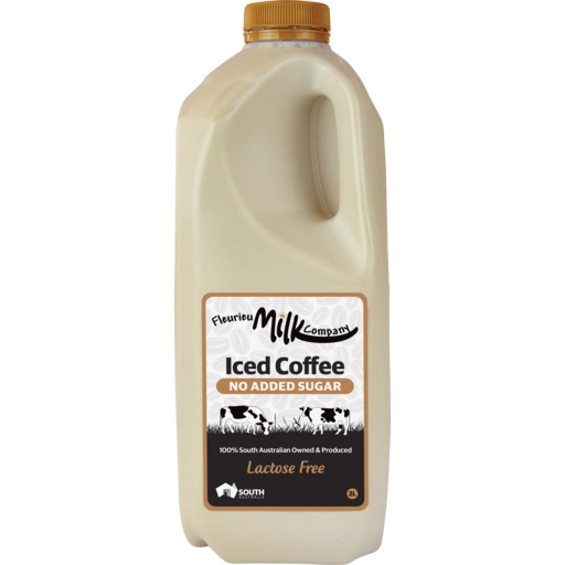 Fleurieu Milk Co Iced Coffee Lactose Free No Added Sugar 2lt