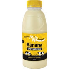 Fleurieu Milk Co Lactose Free Banana Milk 500ml