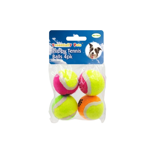 Essentially Pets Puppy Tennis Balls 4 Pack