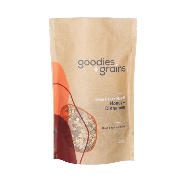 Goodies & Grains Oven Baked Muesli With Cinnamon & Honey 400g