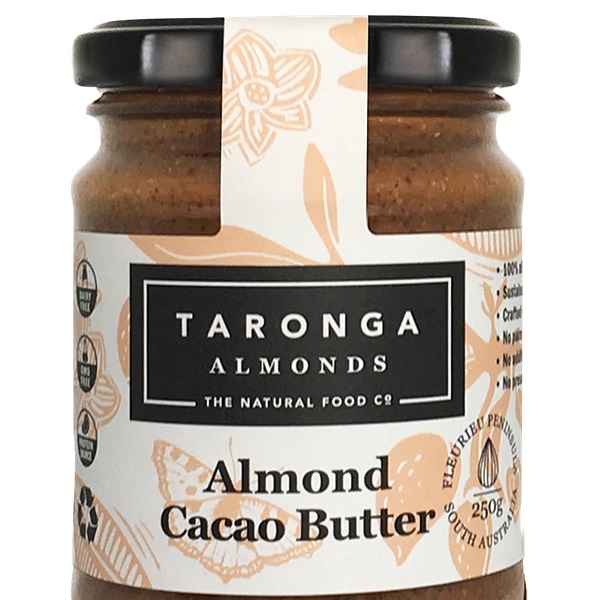 Taronga Almonds Almond Cacao Butter 250g