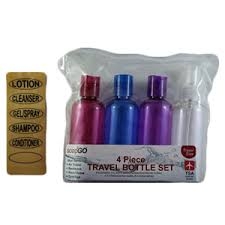 Soap 2 Go Four Piece Travel Bottle Set