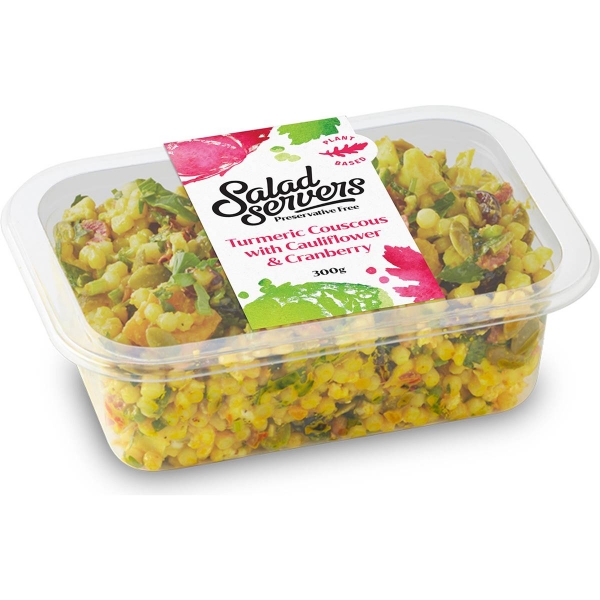 Salad Servers Turmeric Couscous With Cauliflower & Cranberry 300g