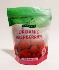 Elgin Organic Frozen Raspberries 350g