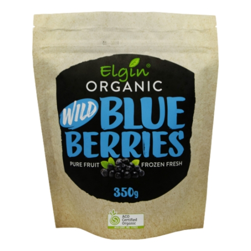 Elgin Frozen Organic Wild Blueberries 350g