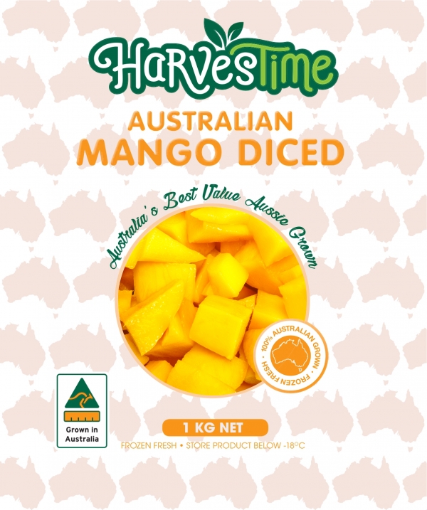 Harvestime Frozen Australian Diced Mango 1kg