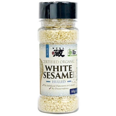 Kura Organic White Sesame Seeds 60g