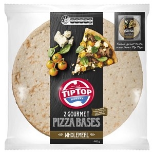 Tip Top Wholemeal Pizza Base 12 Inch 2 Pack 440g