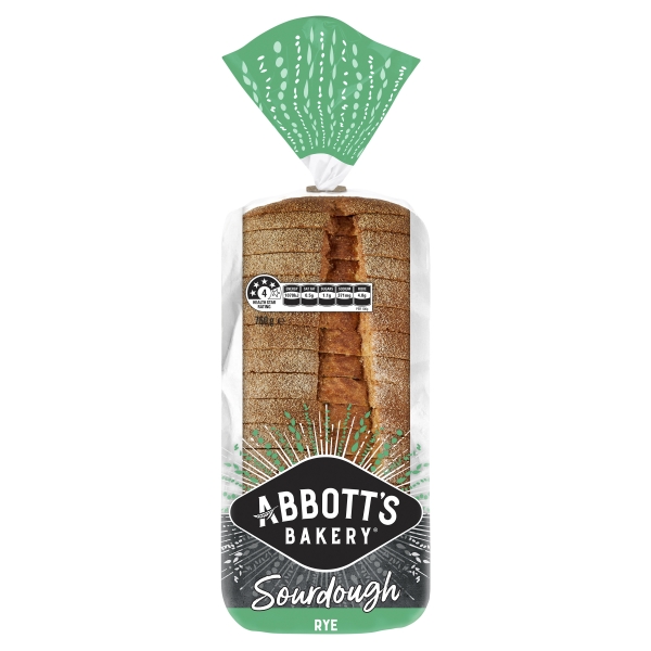 Abbott's Bakery Bread Sourdough Rye 760g