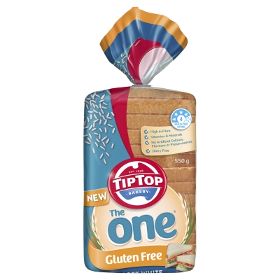 Tip Top The One Soft White Bread Gluten Free 550g