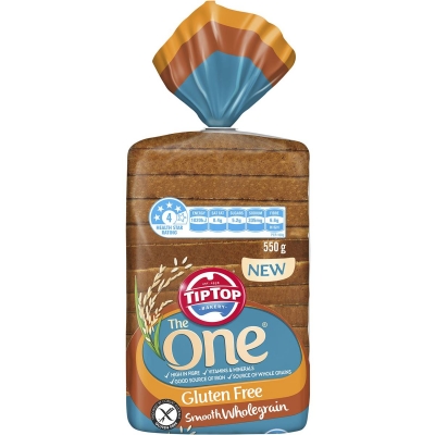 Tip Top Bread The One Gluten Free Smooth Wholegrain 550g