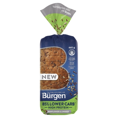 Burgen Bread 85% Lower Carb Sunflower & Linseed 660g