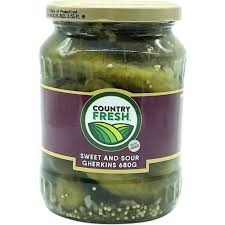 Country Fresh Gherkins Sweet & Sour 680g