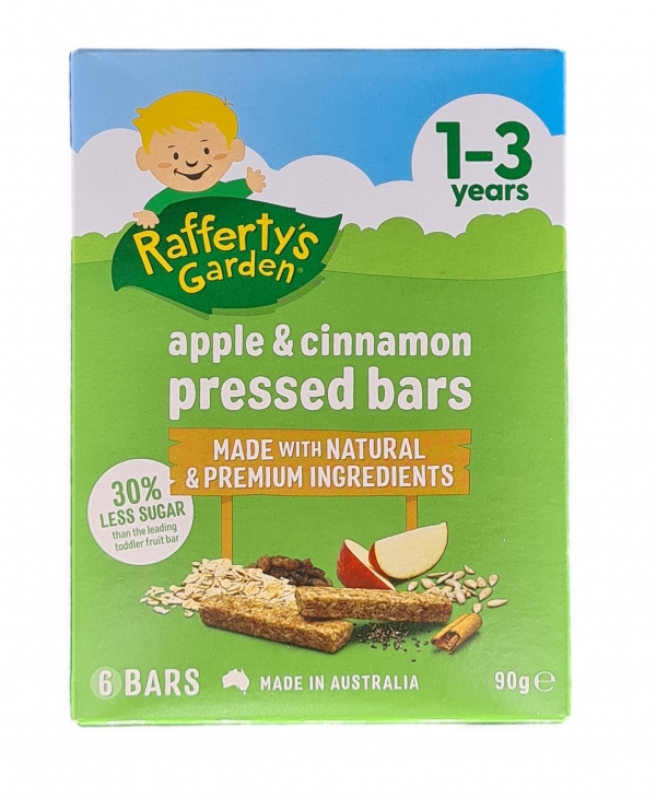 Rafferty's Garden Pressed Bars Apple & Cinnamon 6 Pack 90g