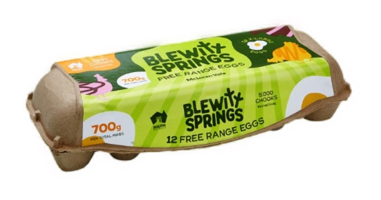 Blewitt Springs Free Range Eggs 700g