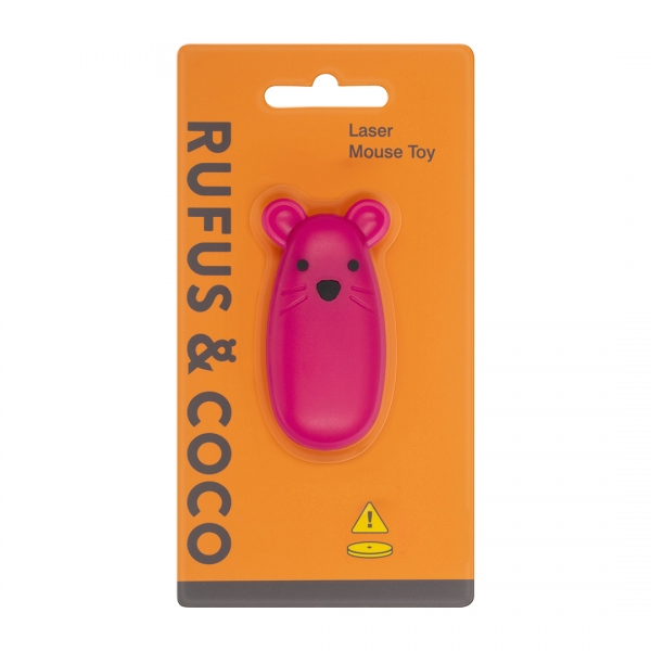 Rufus & Coco Laser Mouse Cat Toy Red Each