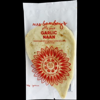 Mrs Bombay's Garlic Naan 145g