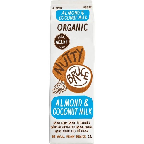 Nutty Bruce Organic Milk Almond Coconut 1lt