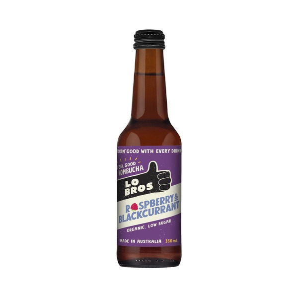 Lo Bros Kombucha Raspberry Blackcurrant 330ml