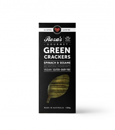 Roza's Crackers Spinach & Sesame 120g