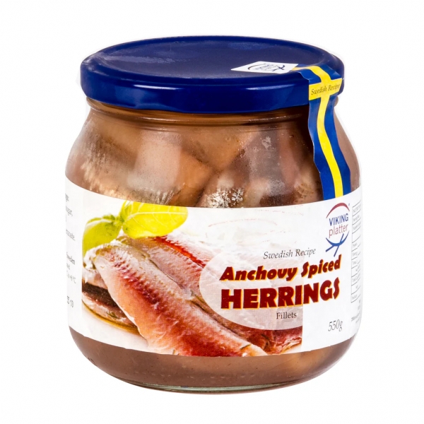 Viking Platter Anchovy Spiced Herrings 550g