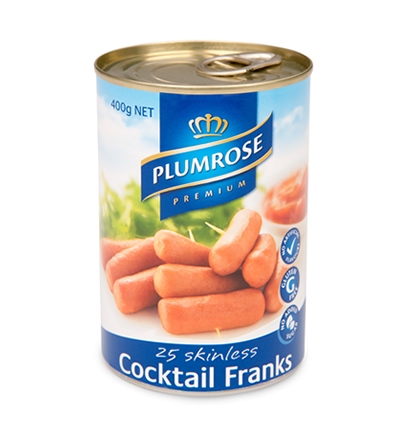 Plumrose Skinless Sausage Franks 400g