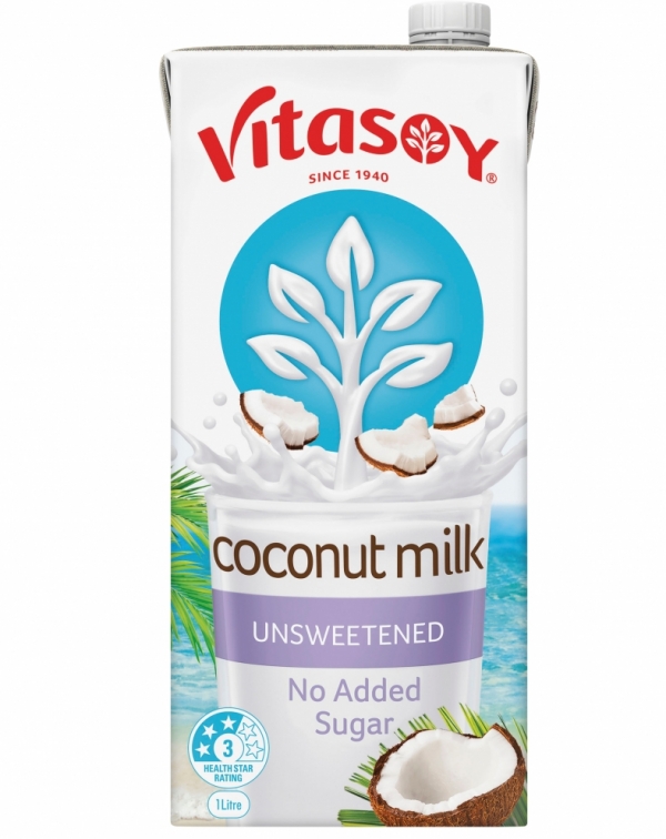 Vitasoy Coconut Milk Unsweetened UHT 1lt