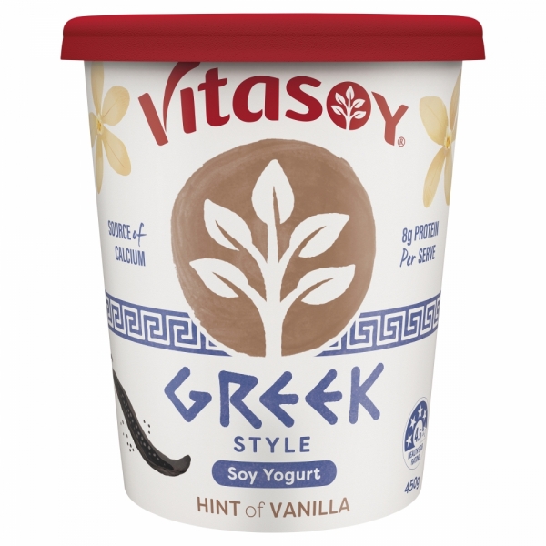 Vitasoy Greek Style Soy Yoghurt Vanilla 450g