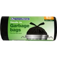 Homeforce Handle Tie Garbage Bags 20 Pack