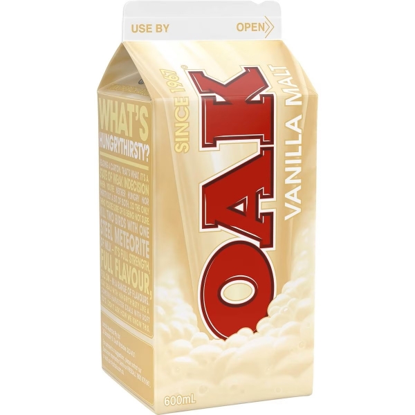 Oak Vanilla Malt Milk 600ml