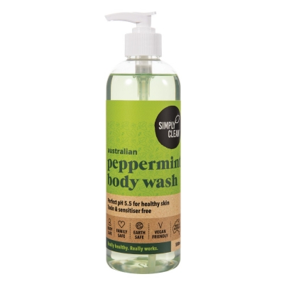 Simply Clean Australian Peppermint Body Wash 500ml