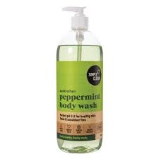 Simply Clean Australian Peppermint Body Wash 1lt