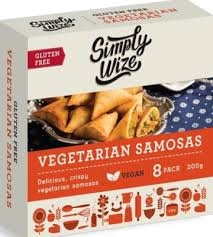 Simply Wize Samosas Vegetarian Gluten Free 200g