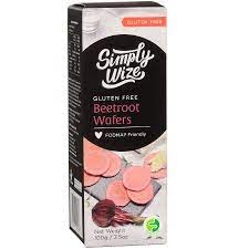 Simply Wize Wafers Beetroot Gluten Free 100g