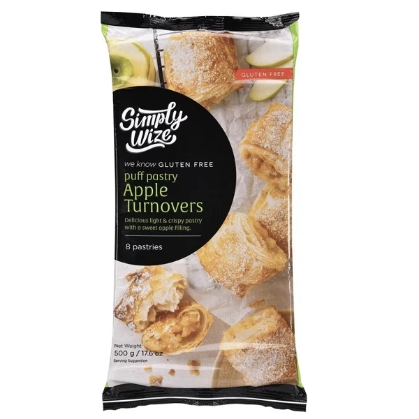 Simply Wize Apple Turnovers 8 Pastries 500g