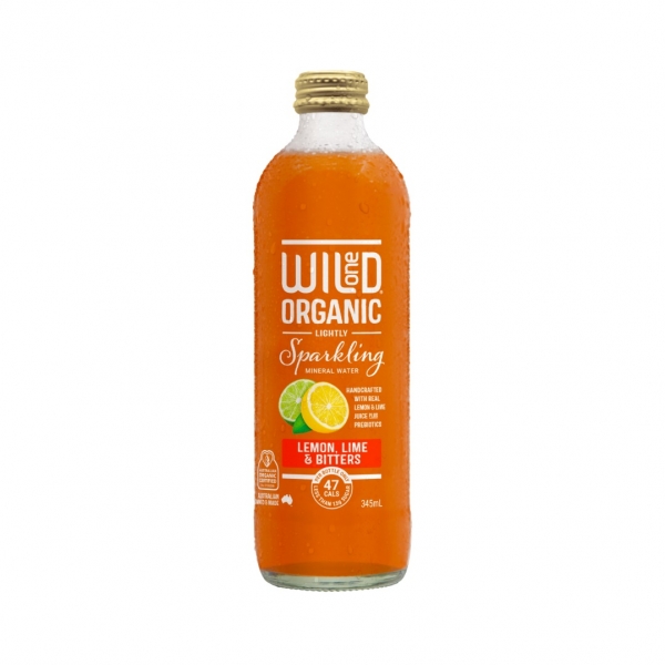 Wild One Organic Sparkling Lemon Lime & Bitters 345ml