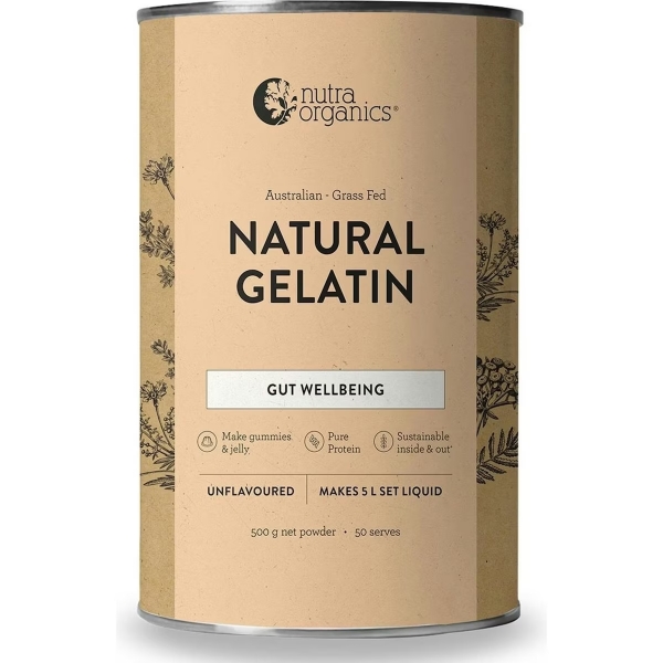 Nutra Organics Natural Gelatin 500g