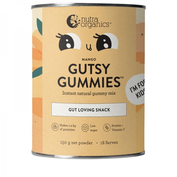 Nutra Organics Gutsy Gummies Mix Mango 150g