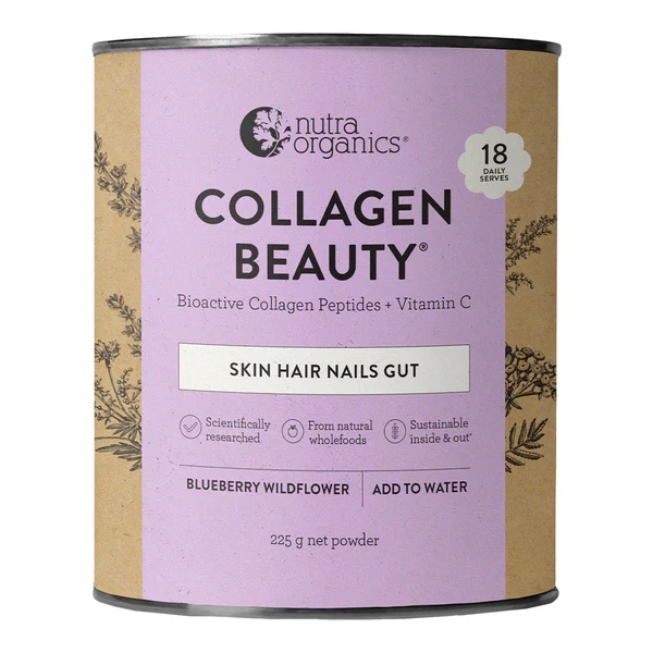 Nutra Organics Collagen Powder Blueberry Wildflower 225g