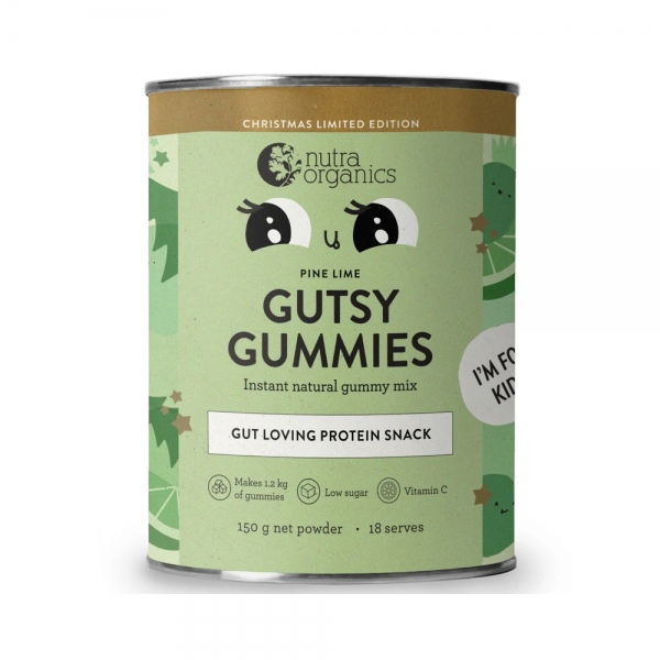 Nutra Organics Gutsy Gummies Instant Gummy Mix Pine Lime 150g