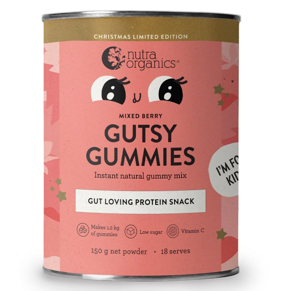 Nutra Organics Gutsy Gummies Mix Mixed Berry 150g