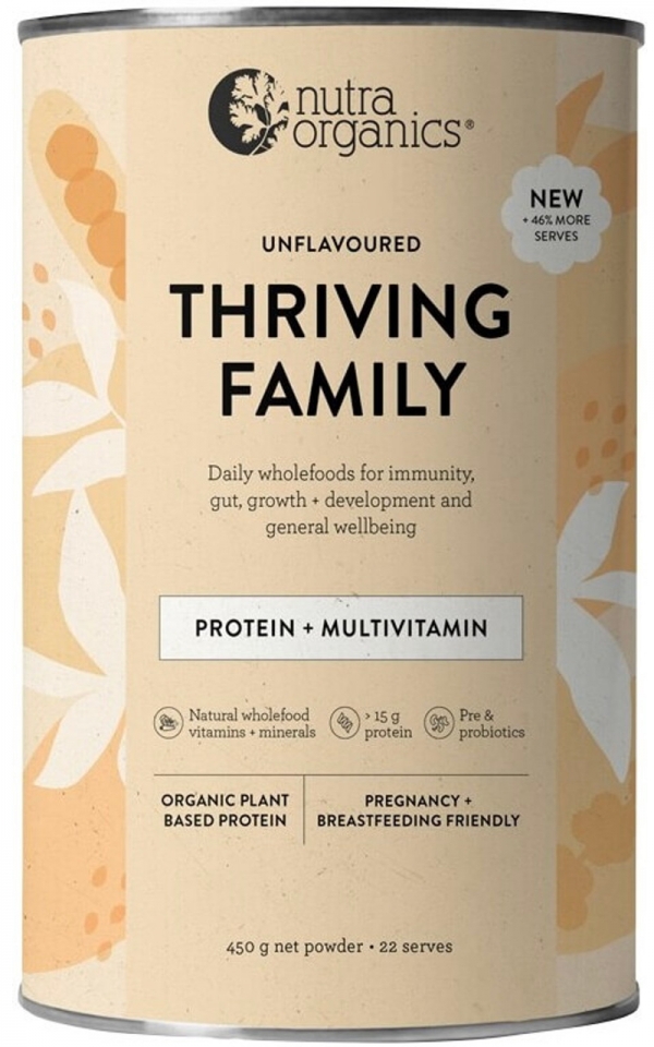 Nutra Organics Thriving Family Unflavoured 450g