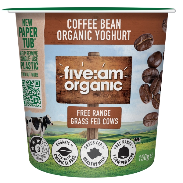 five:am Organic Yoghurt Coffee Bean 150g