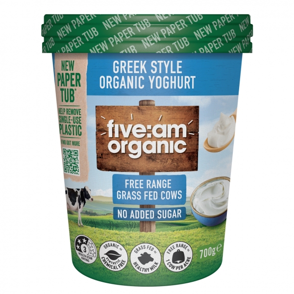 five:am Organic Yoghurt Greek 700g