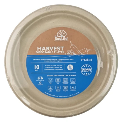 EcoSoulLife Harvest Dinner Plate 23cm 10 Pack