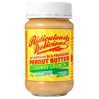 Ridiculously Delicious Peanut Butter Crunchy 375g