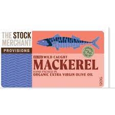 Stock Merchant Mackerel In Extra Virgin Olive Oil 120g